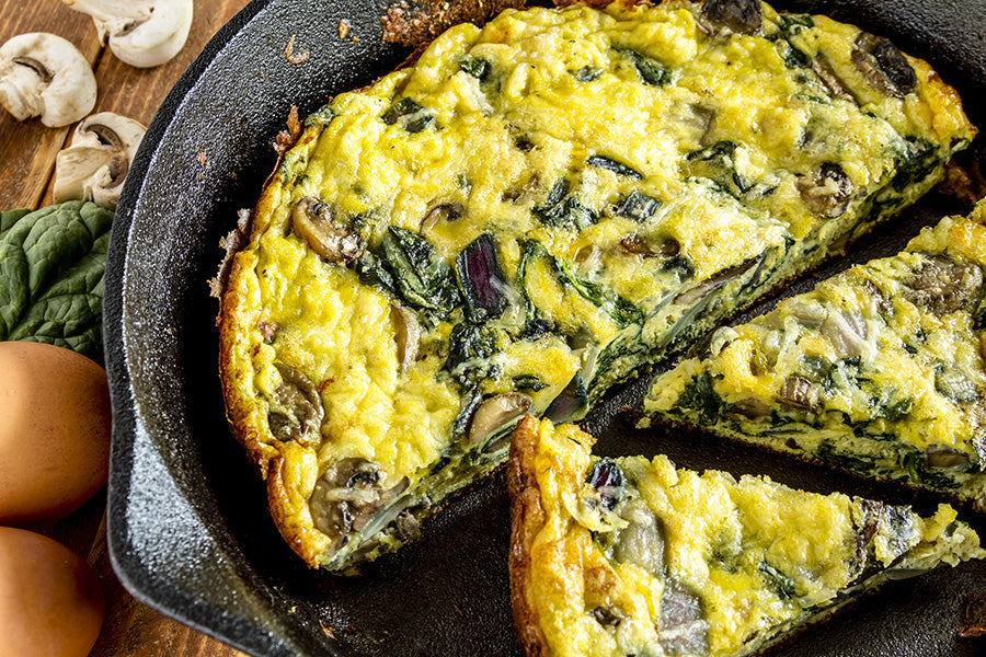 Lemon Olive Oil And Spinach Frittata