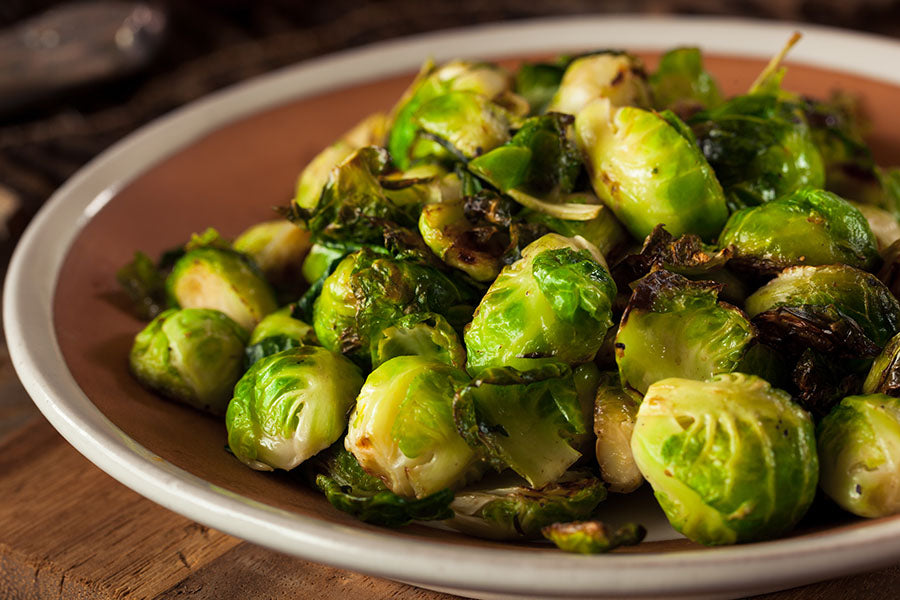 Balsamic Garlic Roasted Brussel Sprouts