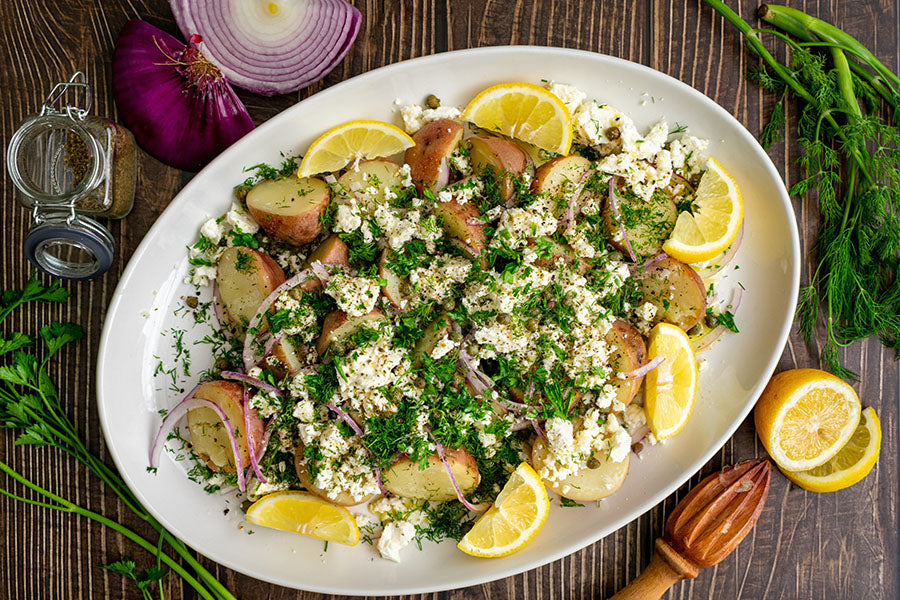 Mediterranean Potato Salad with Olive Oil