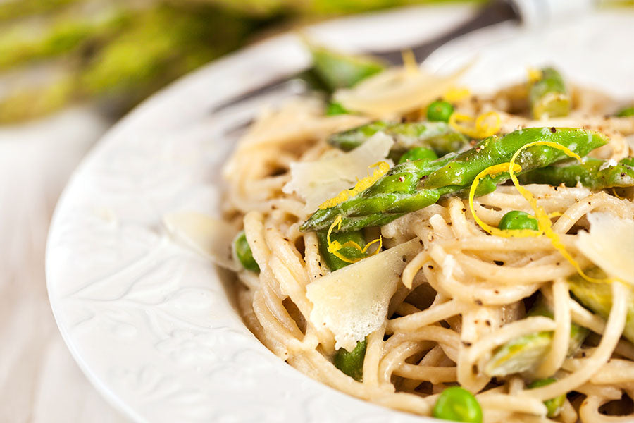 Spaghetti al Limone With Asparagus
