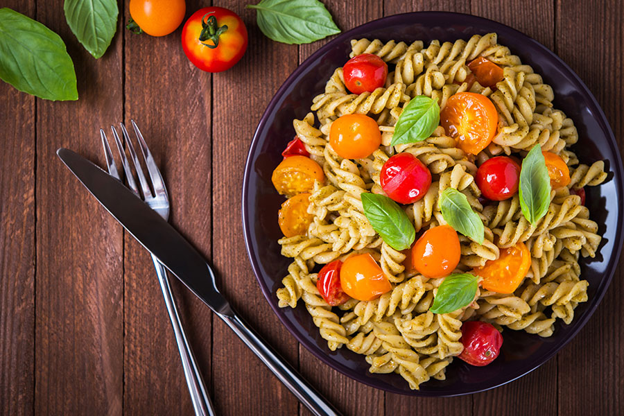 Olive Oil, Tomato, Basil Pasta